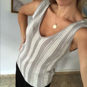 INC International Concepts Stripes Knit Top